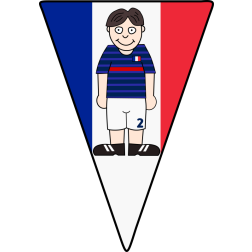 Pennant Soccer player France 2021