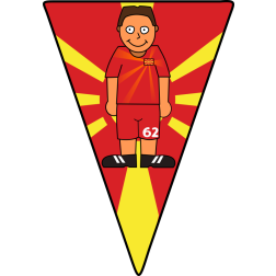 Pennant Soccer player Northern Macedonia 2021