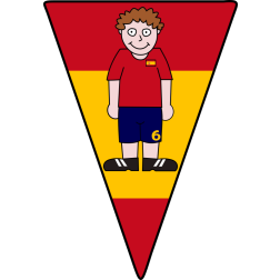 Pennant Soccer player Spain 2021