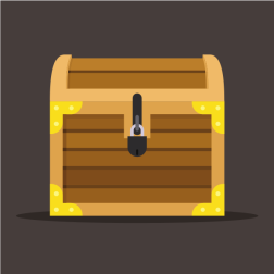 Wooden treasure chest-1770750792
