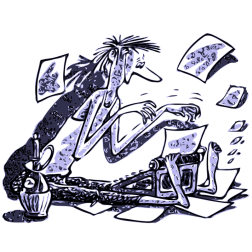 Writer and Typewriter