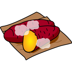 Roasted sweet potato