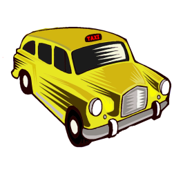 Yellow taxi cab