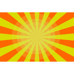 Yellow Orange Sunburst
