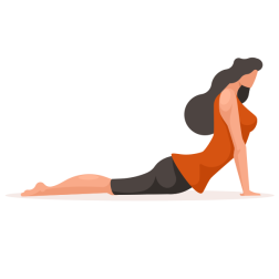 Woman Doing Cobra Yoga Pose
