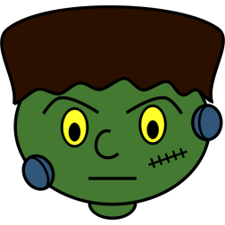 Frankenstein: Halloween monster vector graphics