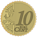 Vector image of 10 Euro cent