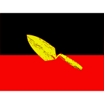 Aboriginal flag vector image