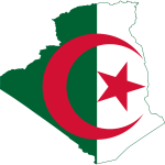Algeria Map Flag   خريطة وعلم الجزائر