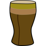 Vector clip art of tall African drum