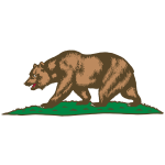 Clipart Flag of California Bear Plot