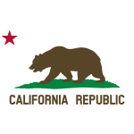 Clipart Flag of California Star Bear Plot Title Solid