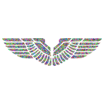 Low Poly Prismatic Eagle Wings