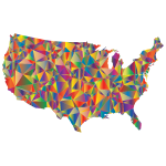 Low Poly United States Map