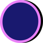 Blue and pink button