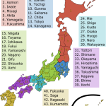 Map of Japanese Prefectures