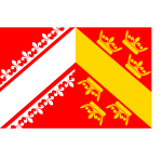 French Alsace region flag vector image