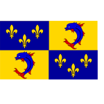 Dauphin of France region flag vector image