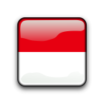 Indonesia vector flag button