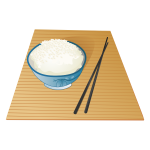 Rice pot vector illustration