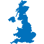 United Kingdom map vector image